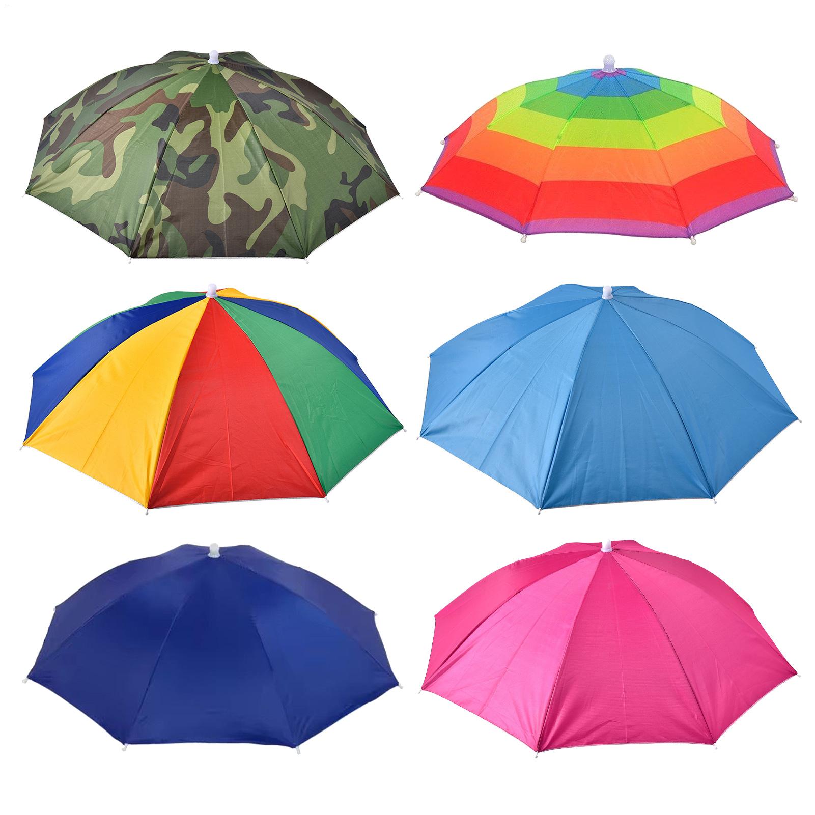 Outdoor Adventure Hat - Head Umbrella Hat Sun Rain Umbrella