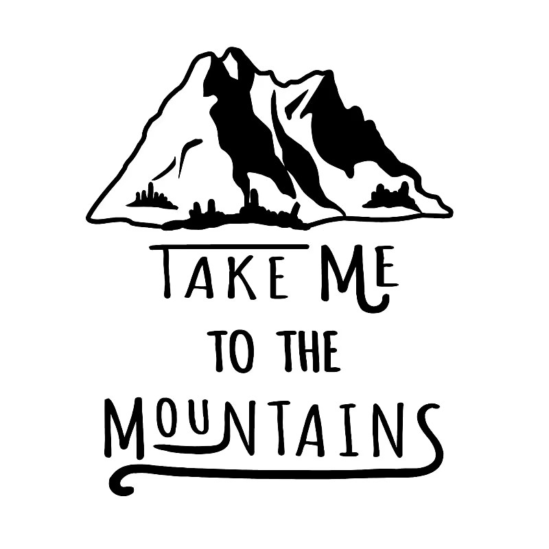 Outdoor Adventure Words - 16.7 * 4cm Outdoor Travel Mountain