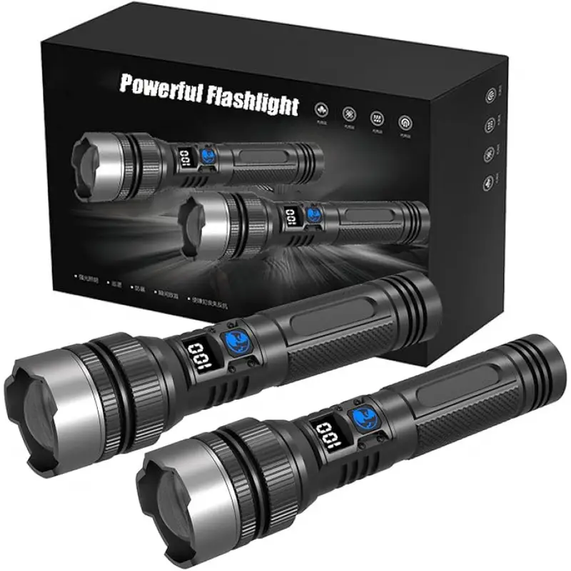 Outdoor Adventure And Travel - Ultra-Bright Rechargeable Flashlight, Compact & Lightweight