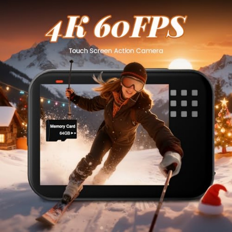 Outdoor Adventure Series - Mini body camera, 2K action camera,