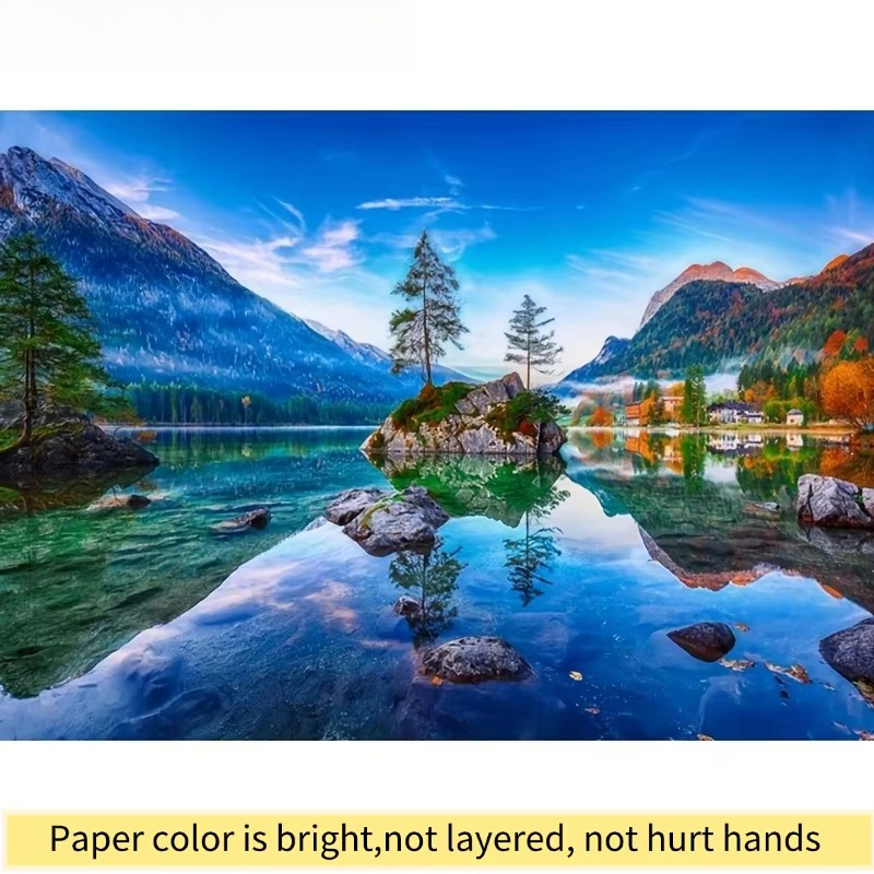 Outdoor Adventure Series - Hintersee Lake Reflection Jigsaw Puzzle 70x50