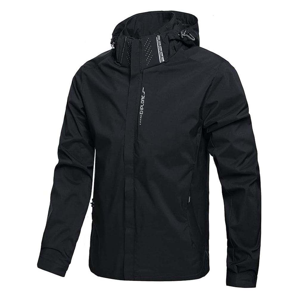 Outdoor Adventure Hat - Men's Waterproof Rain Jacket Lightweight Outer