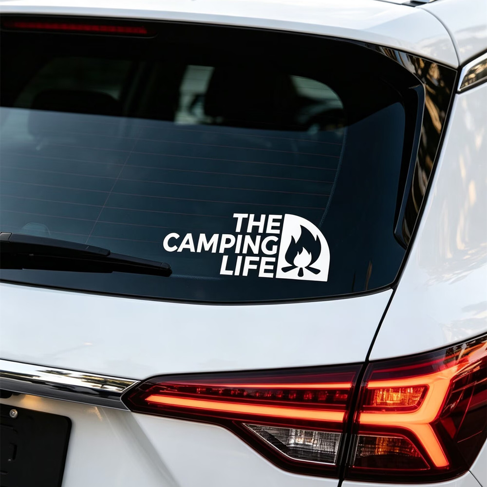 Outdoor Adventure Rv - Fun Camping Adventure Vinyl Decal, Outdoor