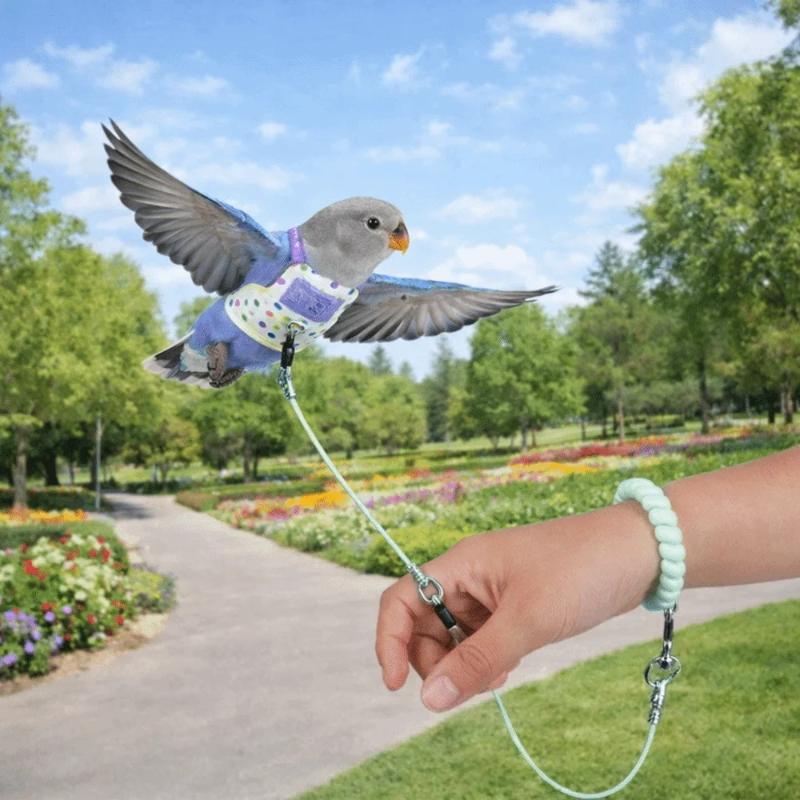 Outdoor Adventure Vest - Escape Proof Parrot Harness Leash Soft