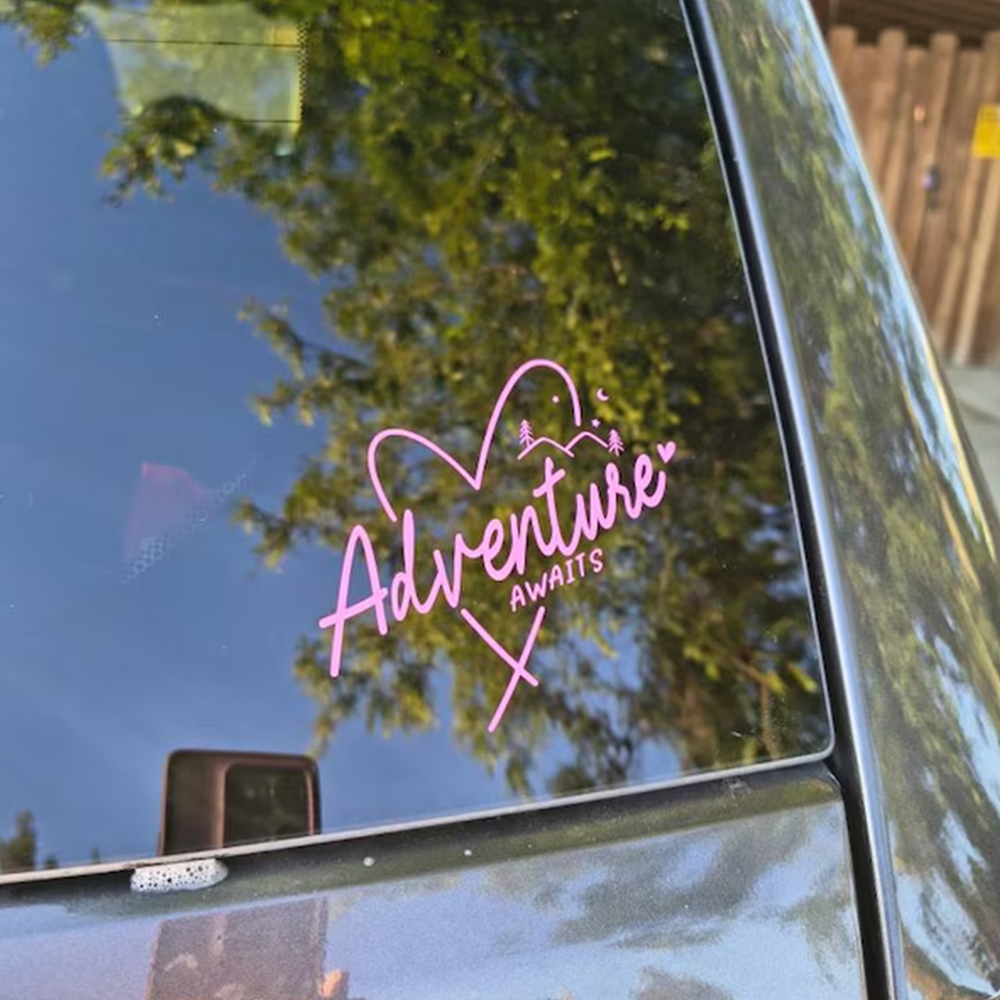 Outdoor Adventure Words - Adventure Awaits Car Stickers Accessories Decoration