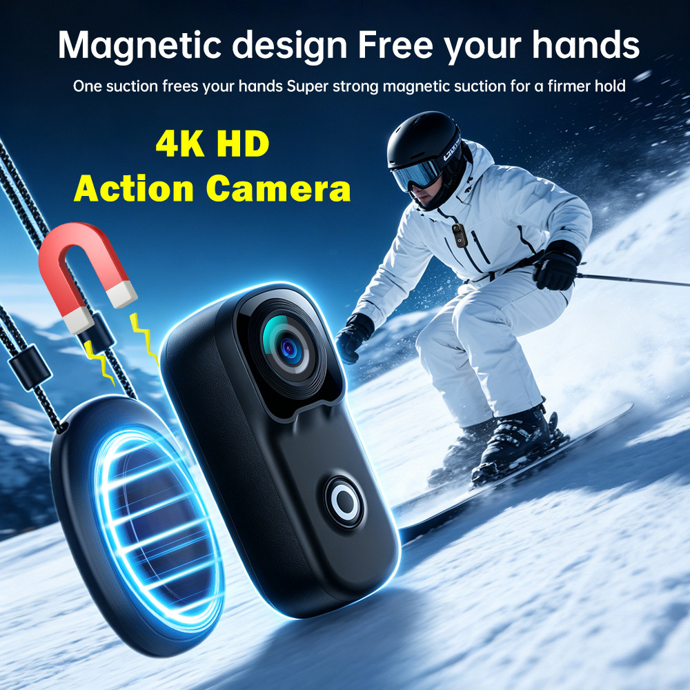 Outdoor Adventure Series - 4K Thumb-Sized Action Camera Waterproof Mini