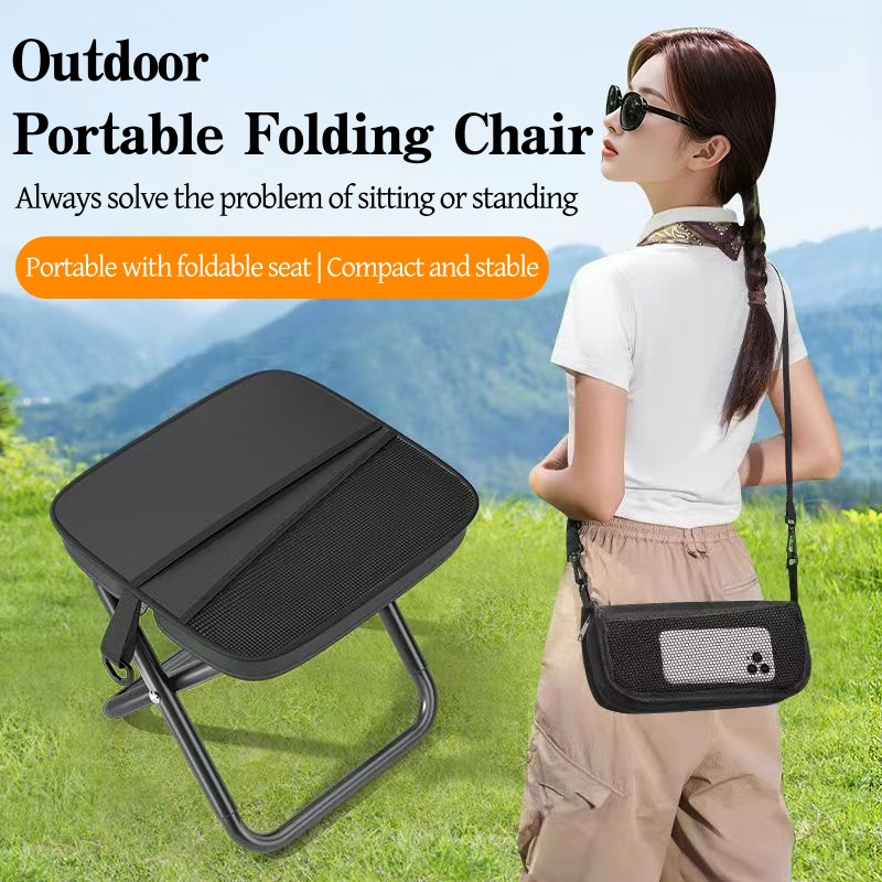 Outdoor Adventure And Travel - G8 Portable Foldable Backpack Stool Lightweight