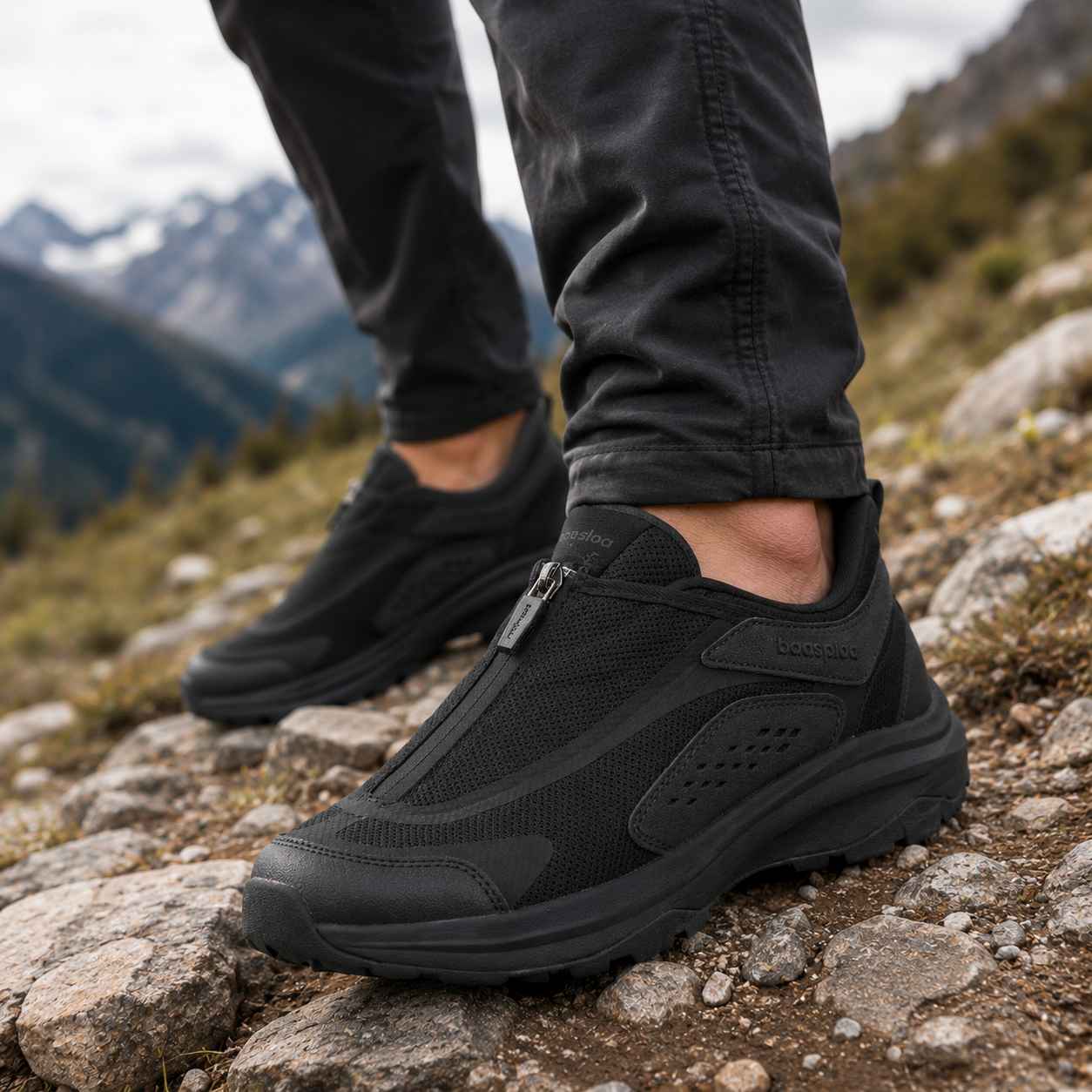 Outdoor Adventure And Travel - Baasploa Men's Trail Adventure Trainers Side