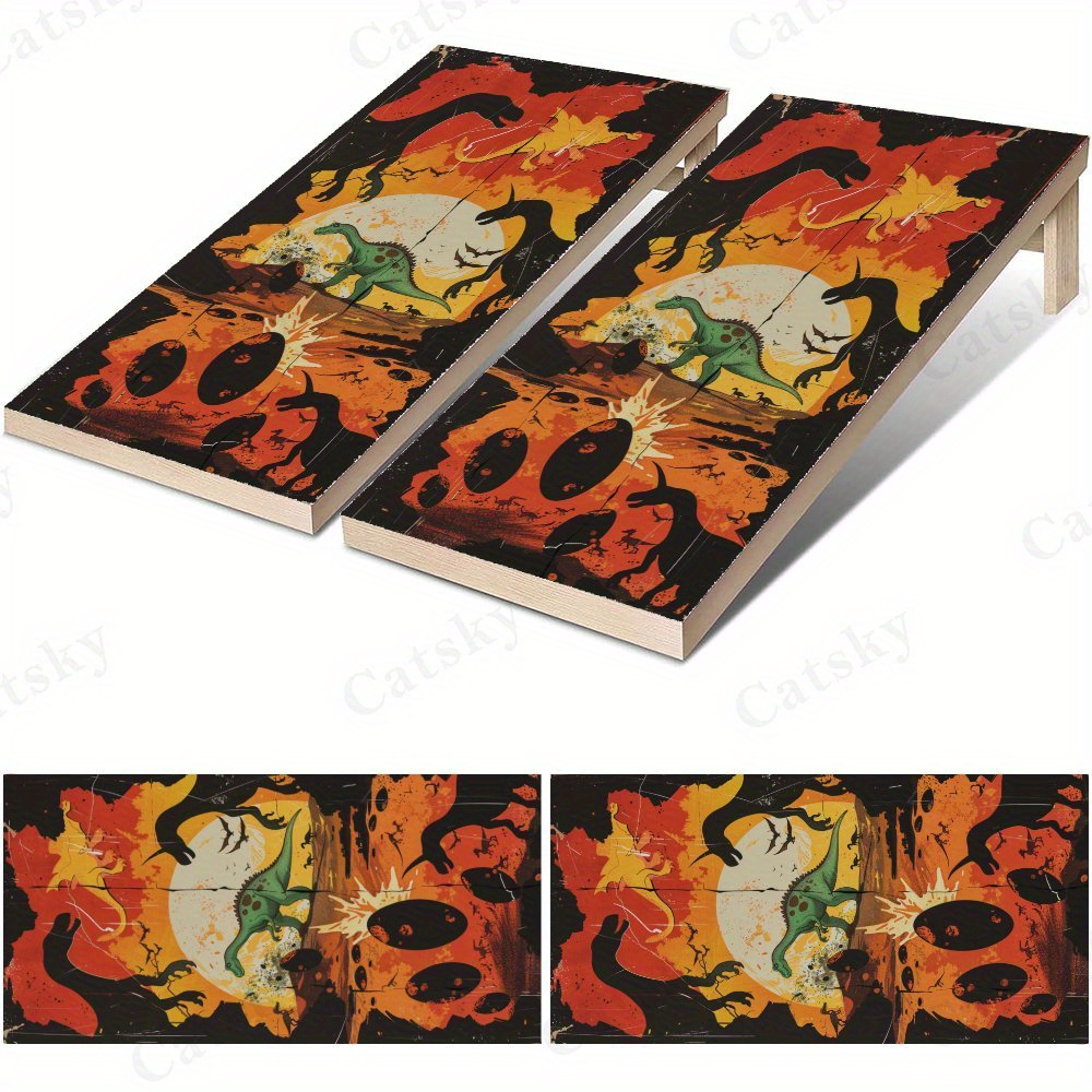 Outdoor Adventure Films - Ancient Dinosaur Adventure Waterproof Cornhole Board