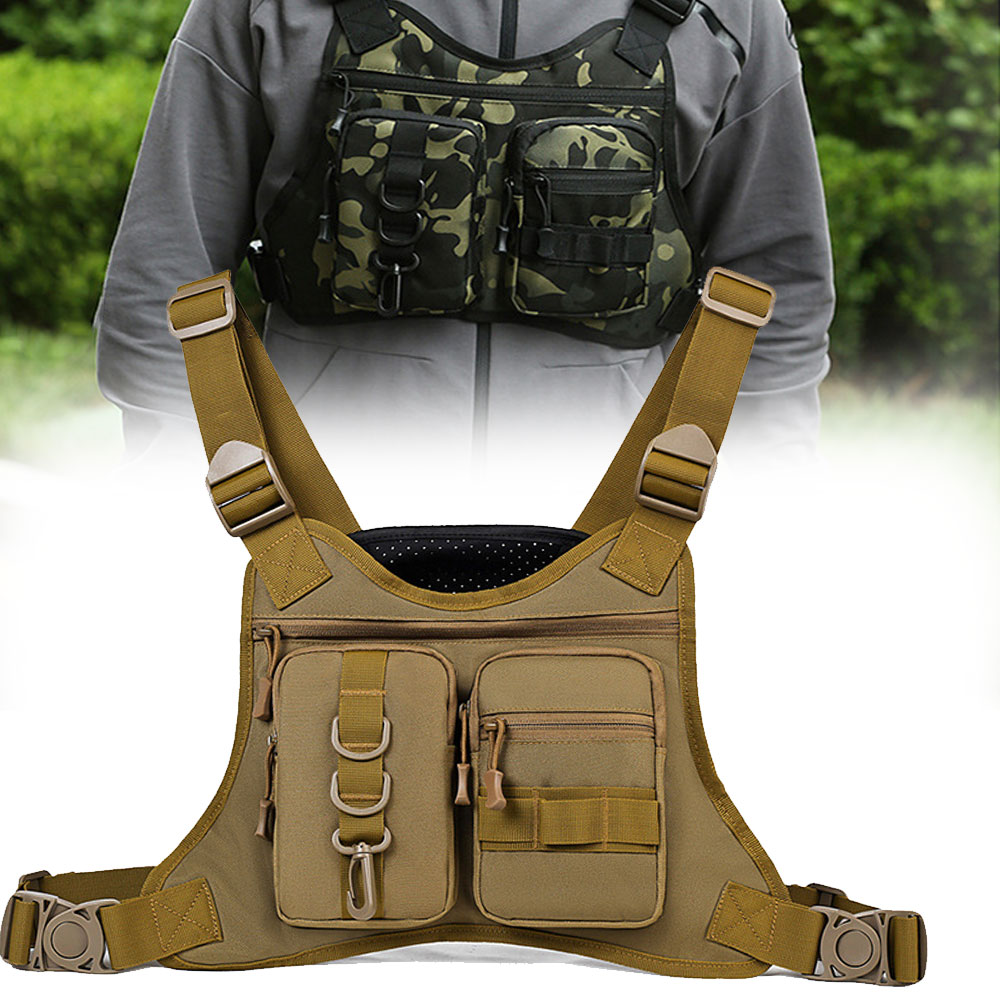 Outdoor Adventure Vest - Tactical Molle Front Chest Rig Vest