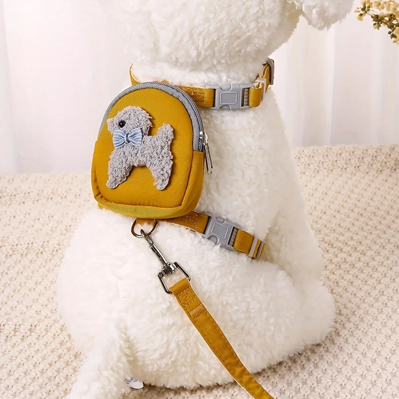 Outdoor Adventure Vest - Adjustable Soft Pet Vest with Backpack