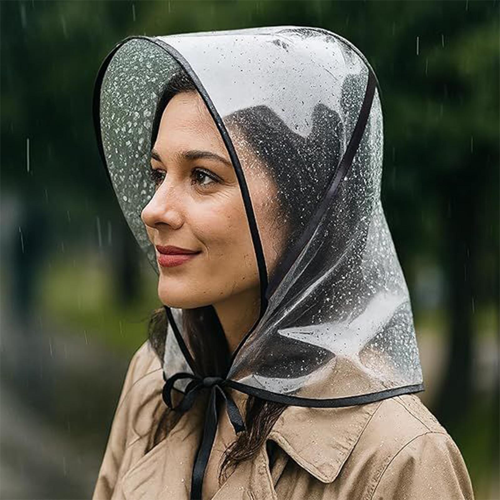 Reusable Transparent Rain Hat  - Outdoor Adventure Hat 评论和价格