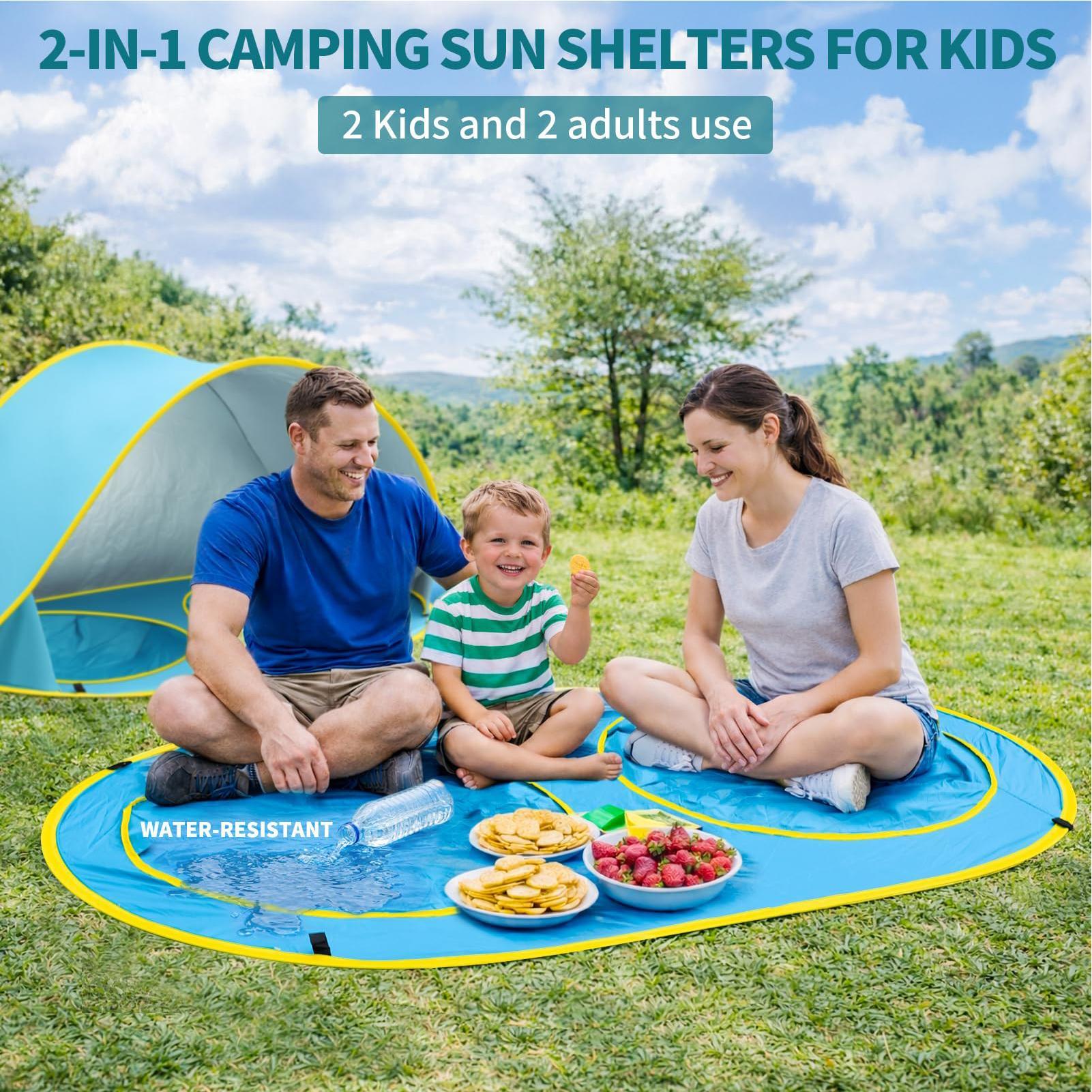 Kid Beach Tent With Pool UV Pr - Outdoor Adventure Tent 评论和价格
