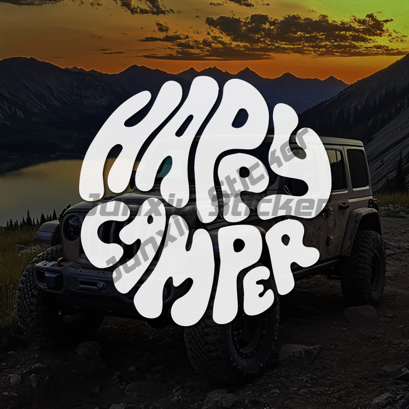 Happy Camper Boho Style Clip A - Outdoor Adventure Words 评论和价格