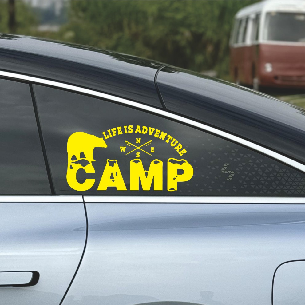Off-Road Camping Car Sticker B - Outdoor Adventure Words 评论和价格