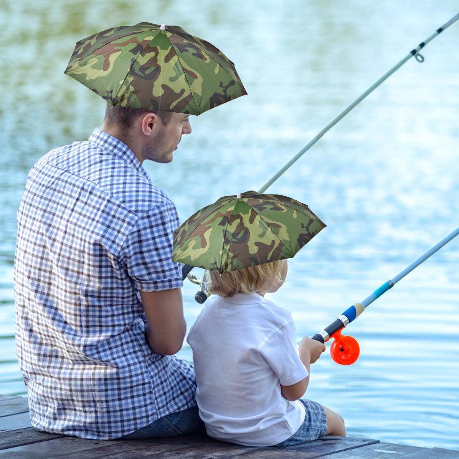 Head Umbrella Hat Sun Rain Umb - Outdoor Adventure Hat 评论和价格