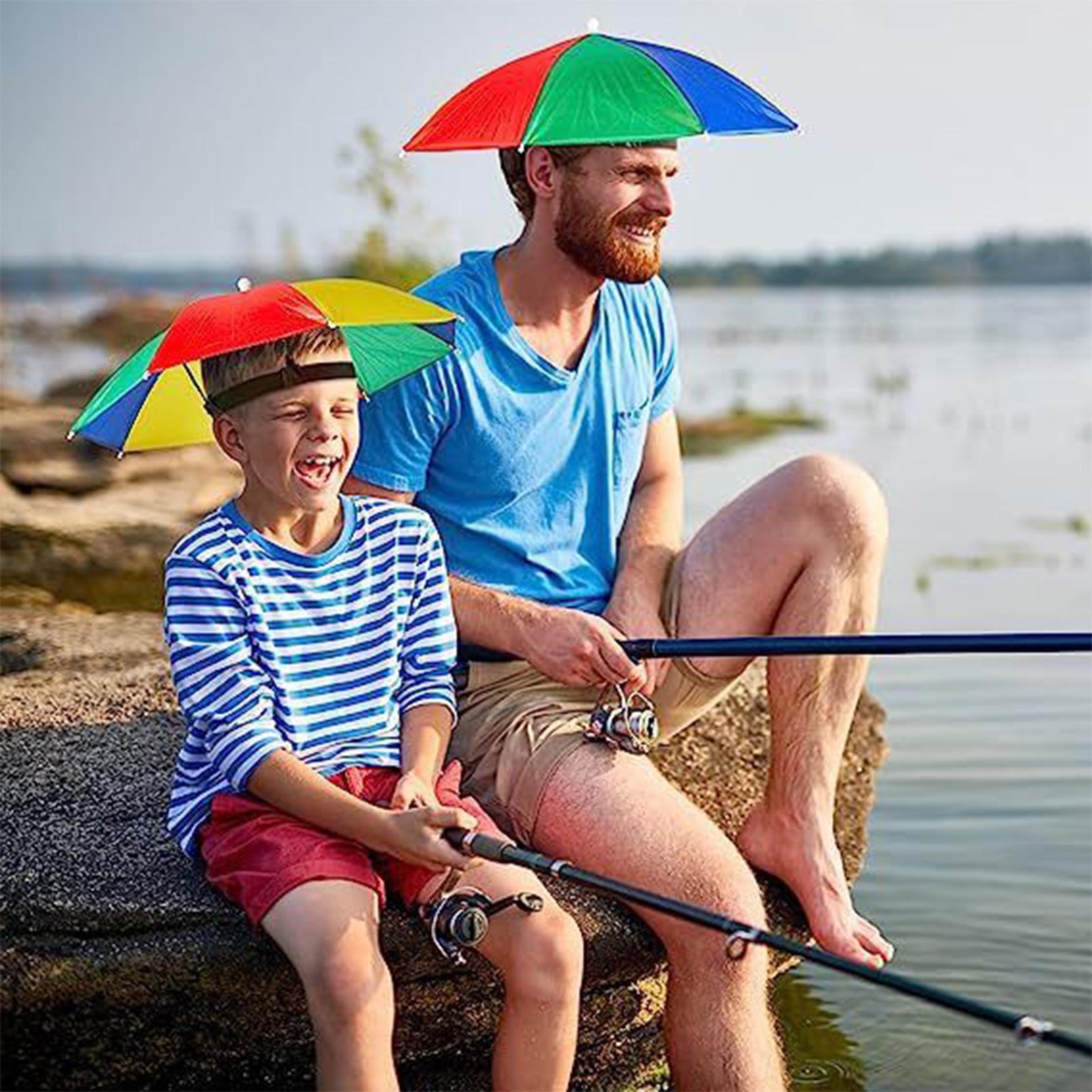 Head Umbrella Hat Sun Rain Umb - Outdoor Adventure Hat 评论和价格