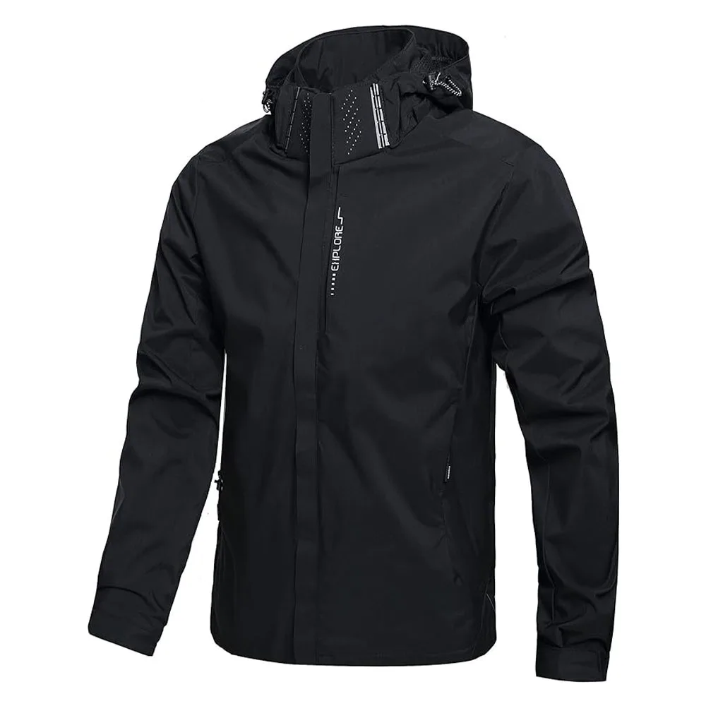 Men's Waterproof Rain Jacket L - Outdoor Adventure Hat 评论和价格