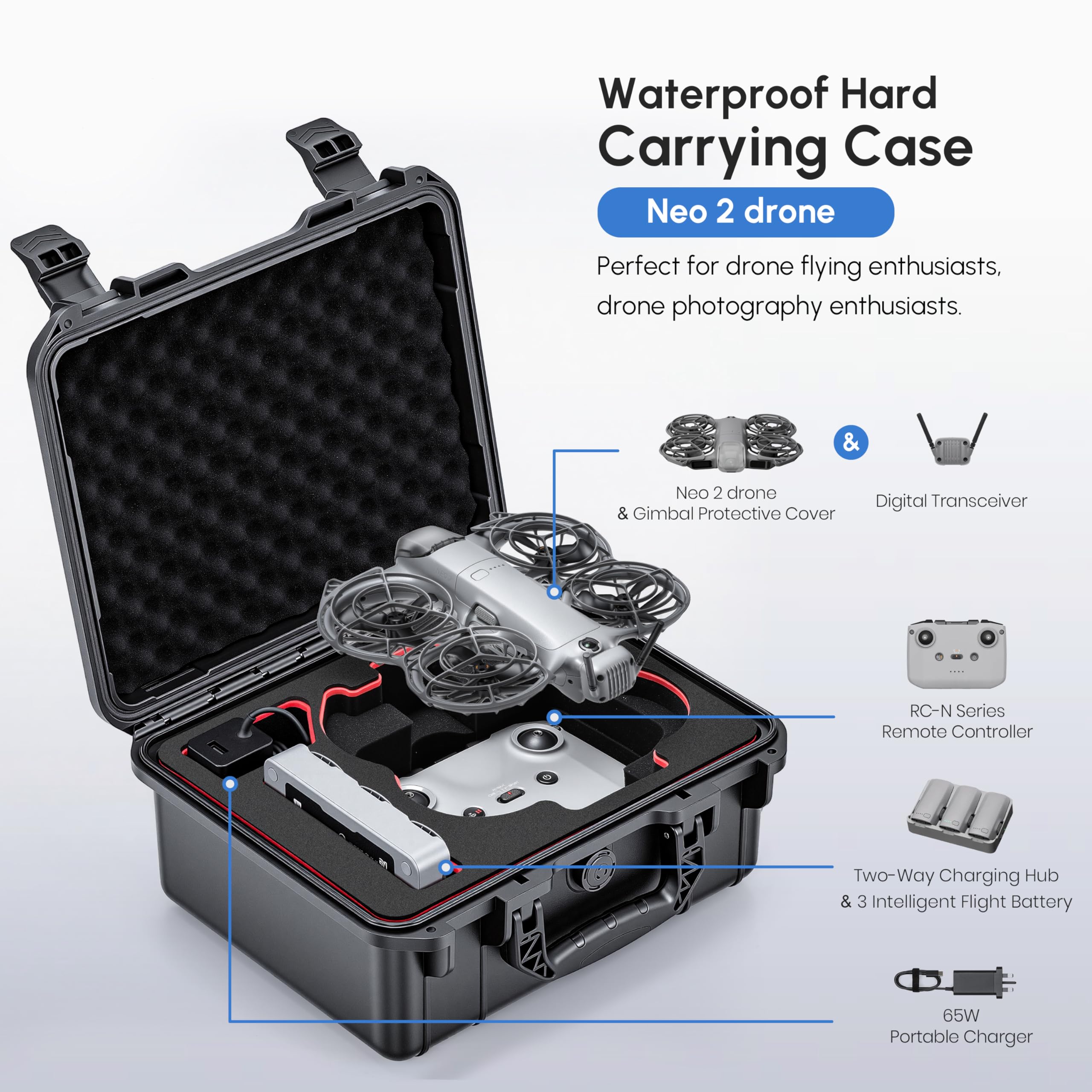 NEO 2 Case,Waterproof Hard Car - Outdoor Adventure Box 评论和价格