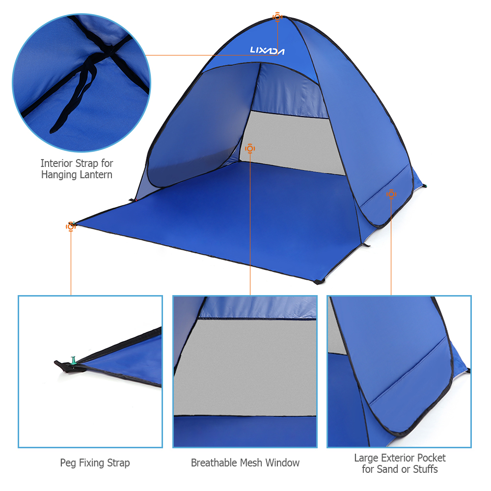 Lixada Automatic Instant Pop U - Outdoor Adventure Tent 评论和价格