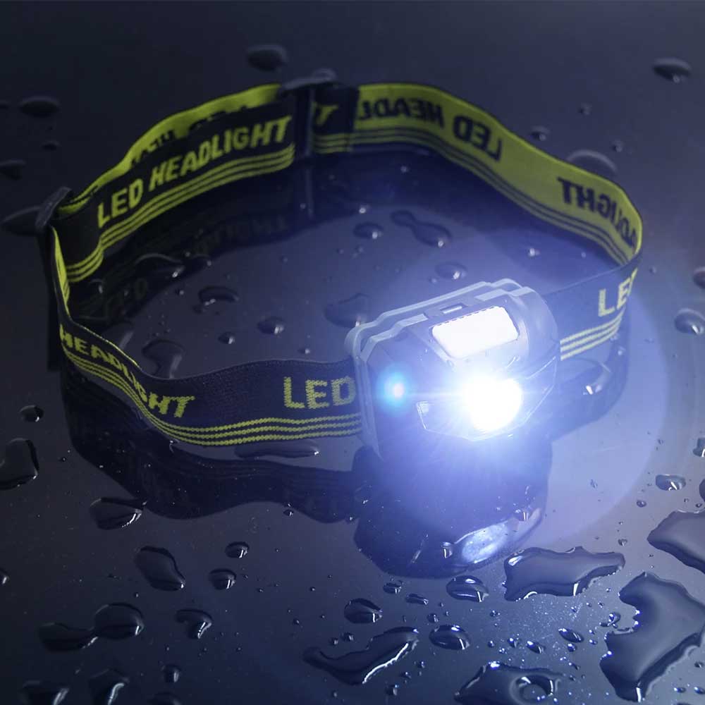 White Red LED Headlight Use AA - Outdoor Adventure Hunt 评论和价格