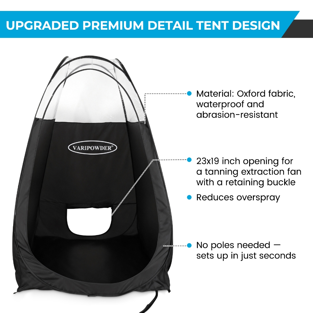 Black Spray Tanning Tent Porta - Outdoor Adventure Tent 评论和价格