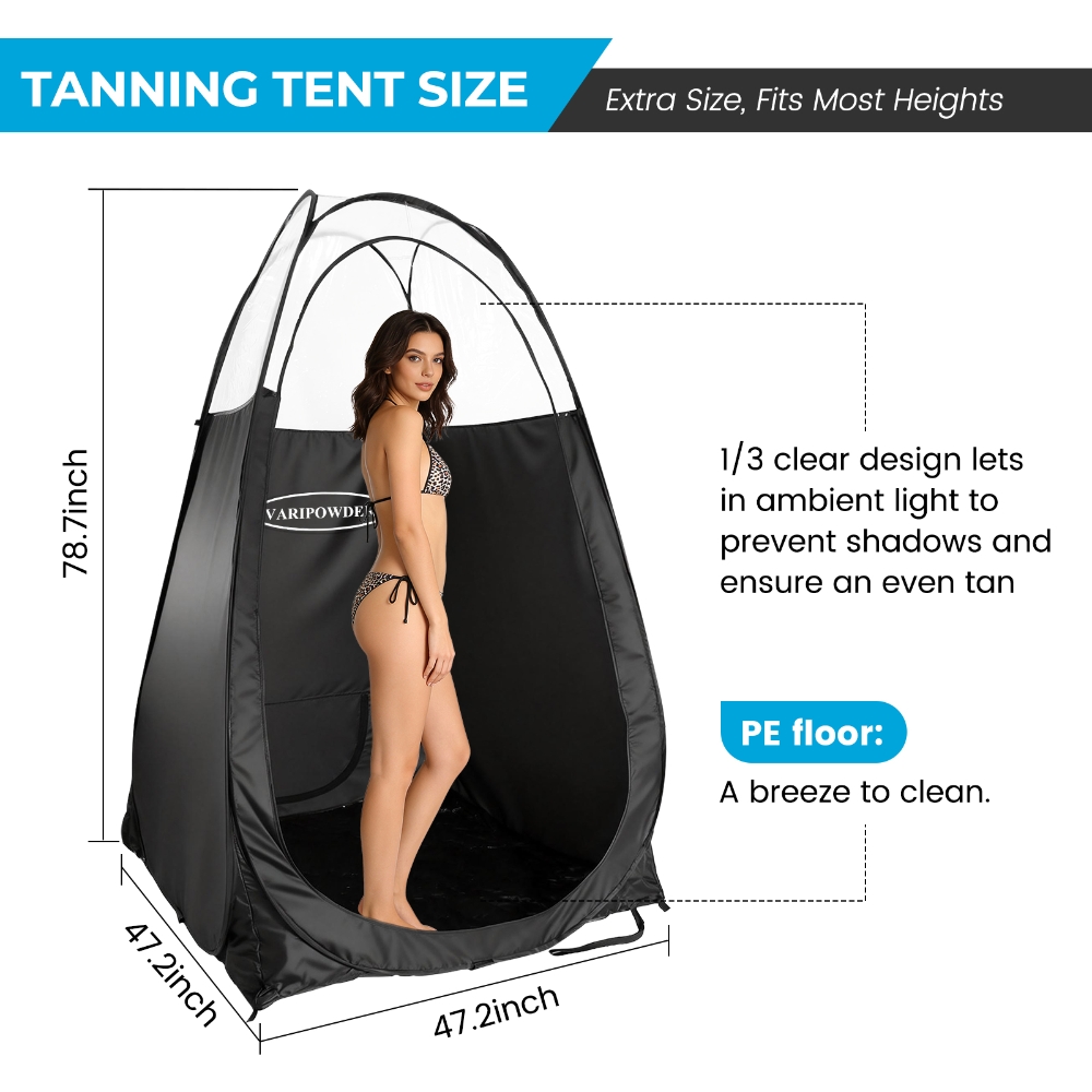 Black Spray Tanning Tent Porta - Outdoor Adventure Tent 评论和价格