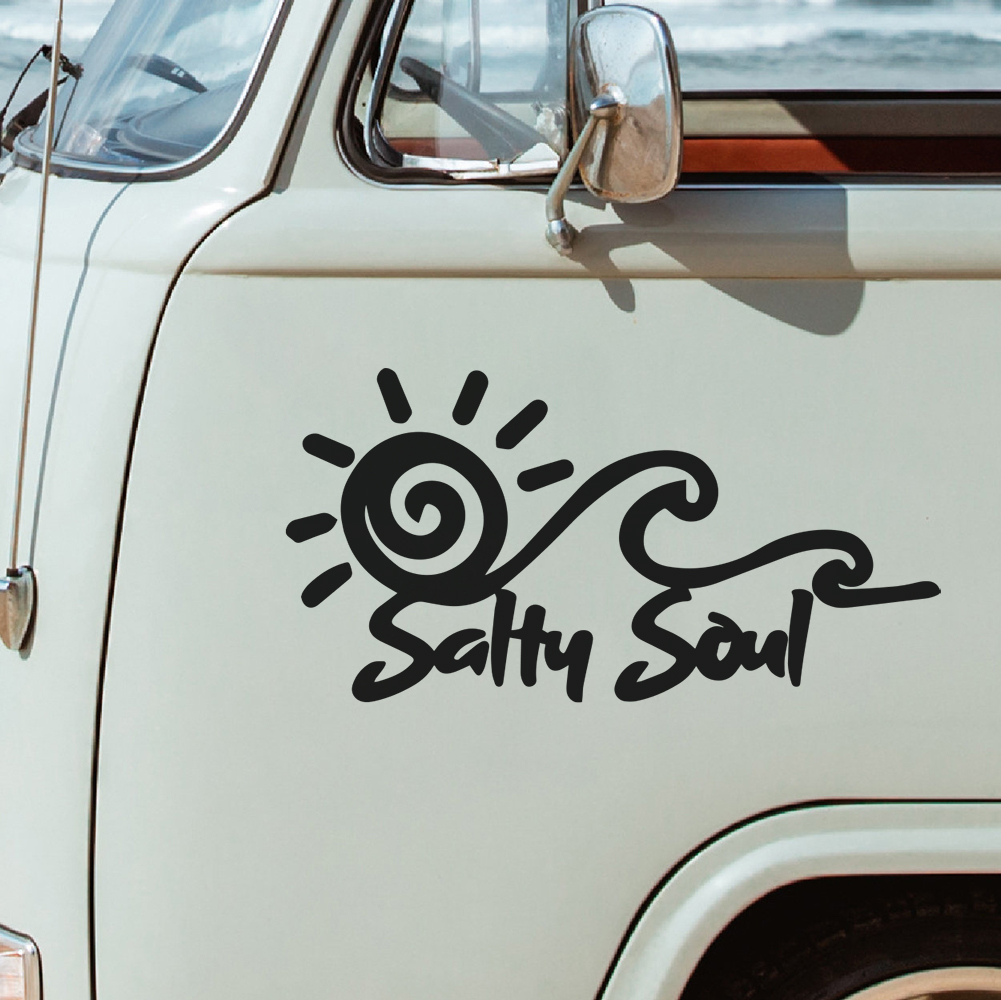 Salty Soul Sun Wave Vinyl Stic - Outdoor Adventure Rv 评论和价格