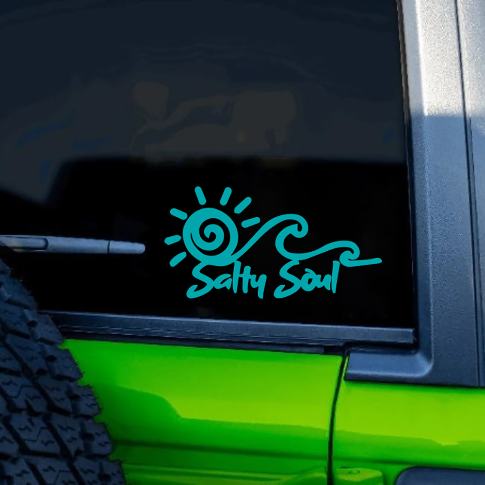 Salty Soul Sun Wave Vinyl Stic - Outdoor Adventure Rv 评论和价格