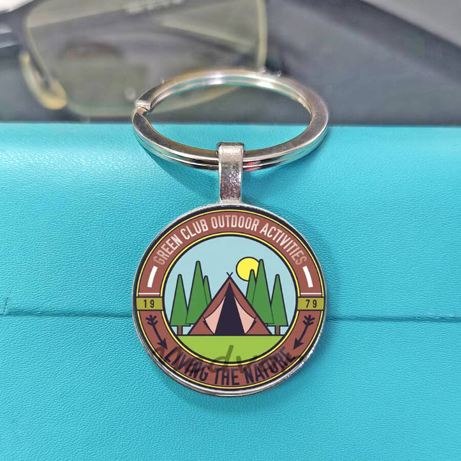 Camping Adventure Glass Keycha - Outdoor Adventure Rv 评论和价格