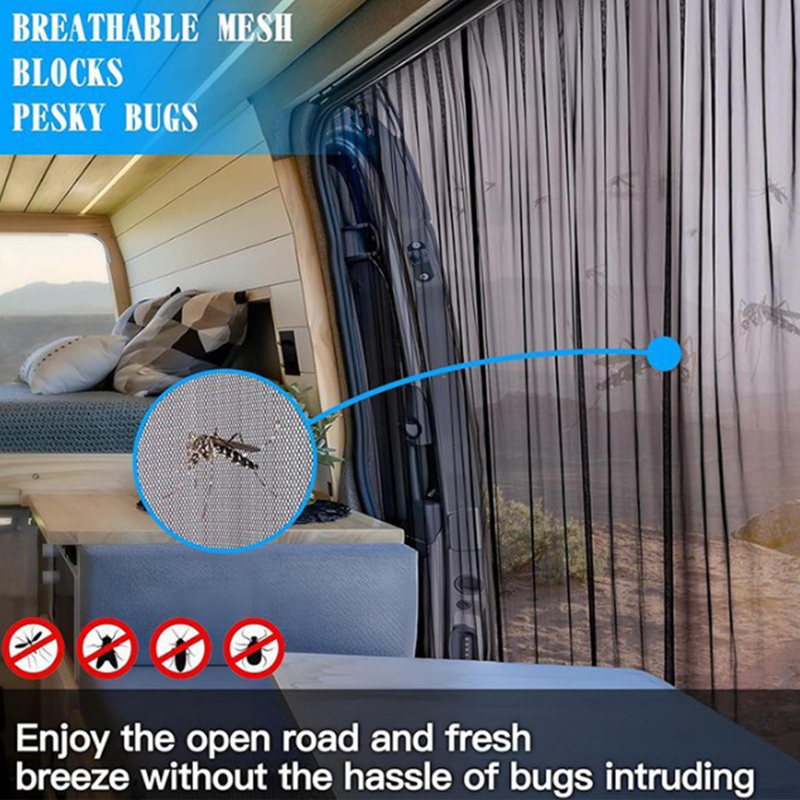 Magnetic Door Screen For Van U - Outdoor Adventure Rv 评论和价格