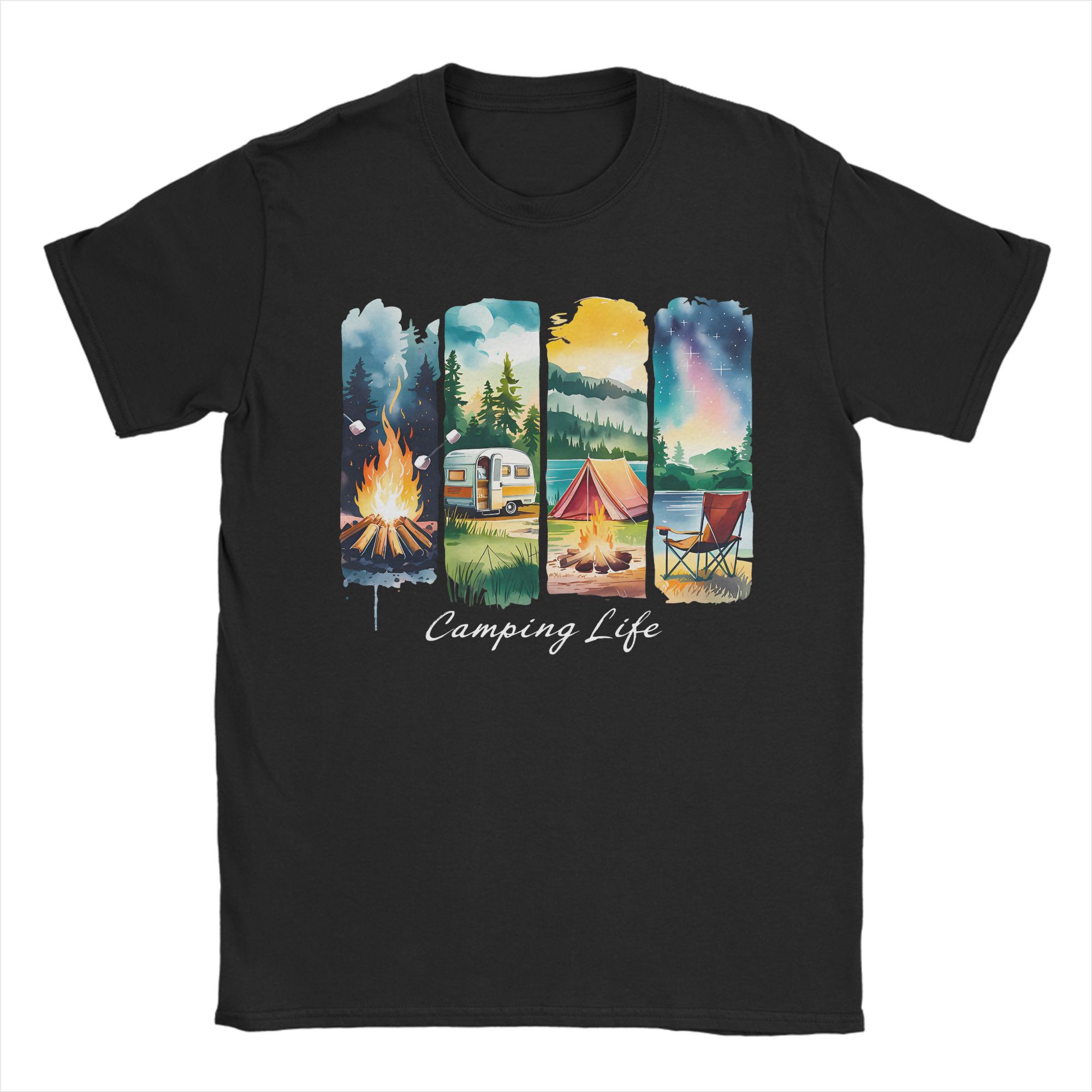 Camping Life T-Shirt RV Tent C - Outdoor Adventure Rv 评论和价格