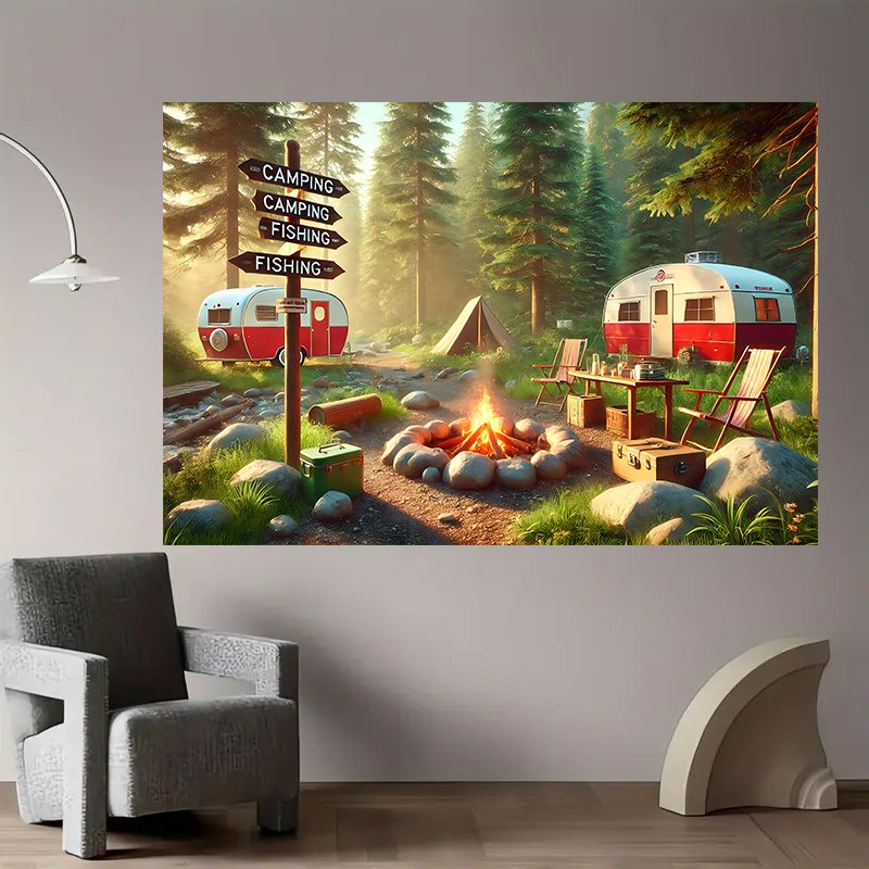 Camping RV Trailer Tapestry Ou - Outdoor Adventure Rv 评论和价格