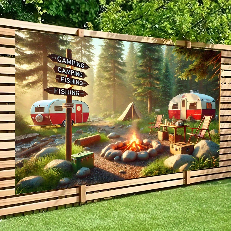Camping RV Trailer Tapestry Ou - Outdoor Adventure Rv 评论和价格