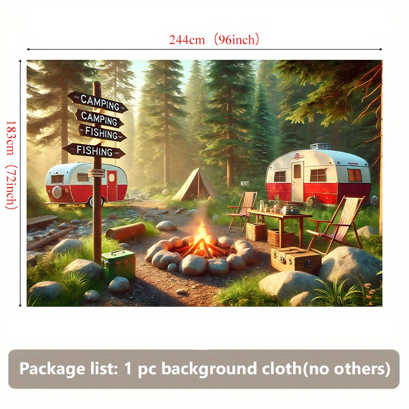 Camping RV Trailer Tapestry Ou - Outdoor Adventure Rv 评论和价格