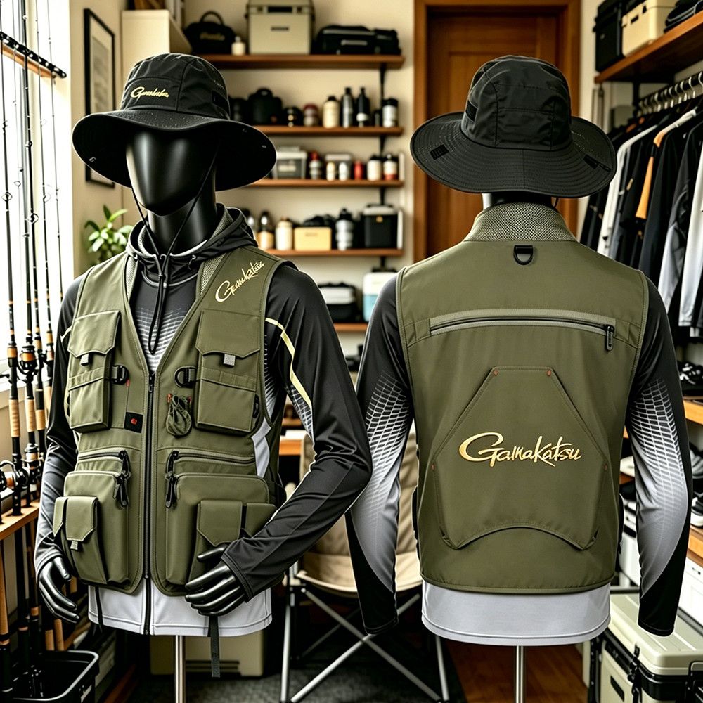 Gamakatsu Men Multi-Pocket Fis - Outdoor Adventure Vest 评论和价格
