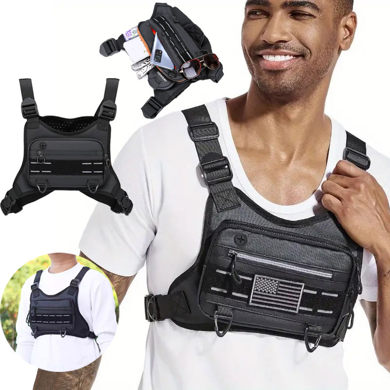 Outdoor Chest Bag For Men Fron - Outdoor Adventure Vest 评论和价格
