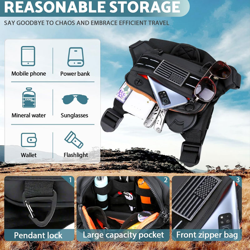 Outdoor Chest Bag For Men Fron - Outdoor Adventure Vest 评论和价格