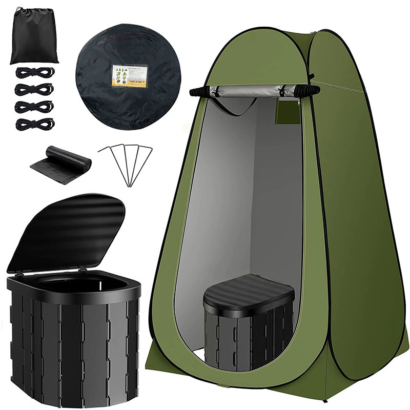 ‌Portable Pop-Up Toilet Tent P - Outdoor Adventure Tent 评论和价格