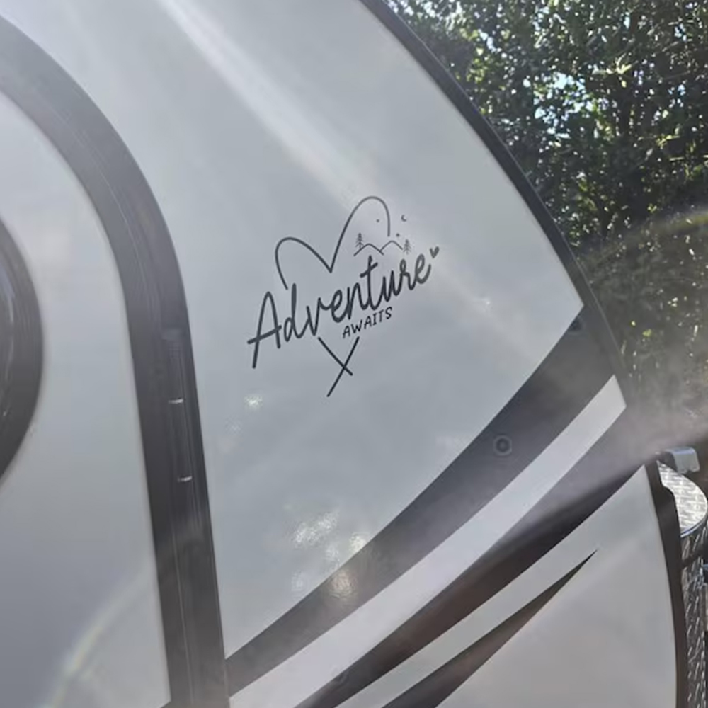 Adventure Awaits Car Stickers  - Outdoor Adventure Words 评论和价格