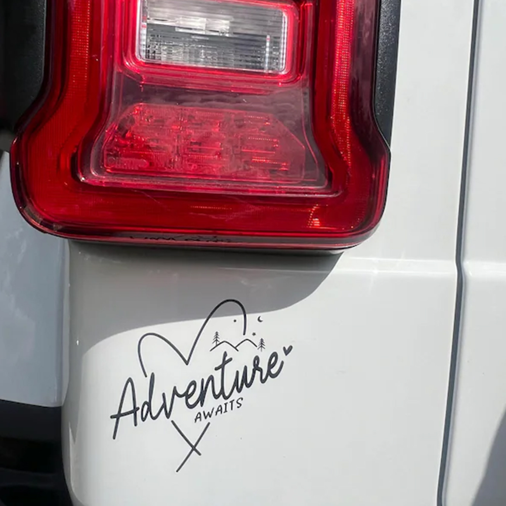 Adventure Awaits Car Stickers  - Outdoor Adventure Words 评论和价格