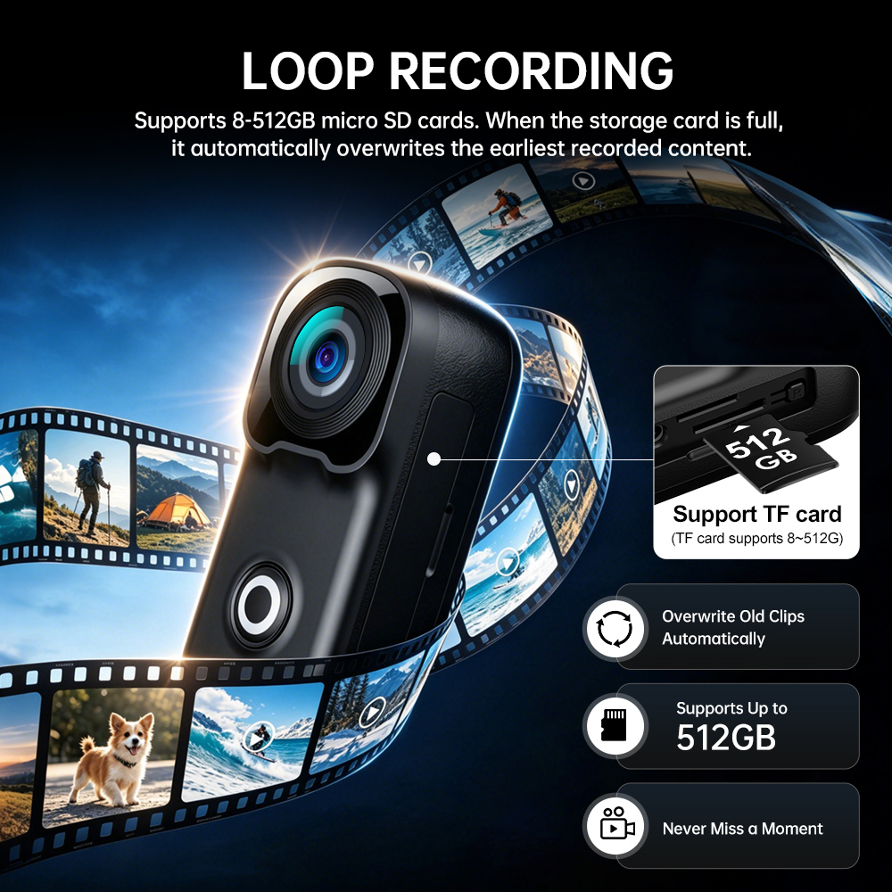 4K Thumb-Sized Action Camera W - Outdoor Adventure Series 评论和价格
