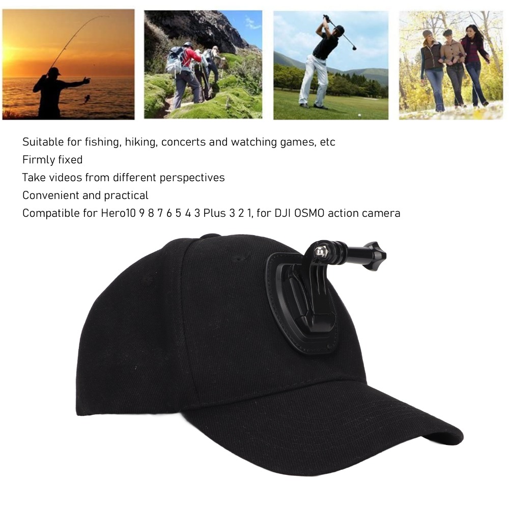Black Sports Camera Hat Soft L - Outdoor Adventure Series 评论和价格
