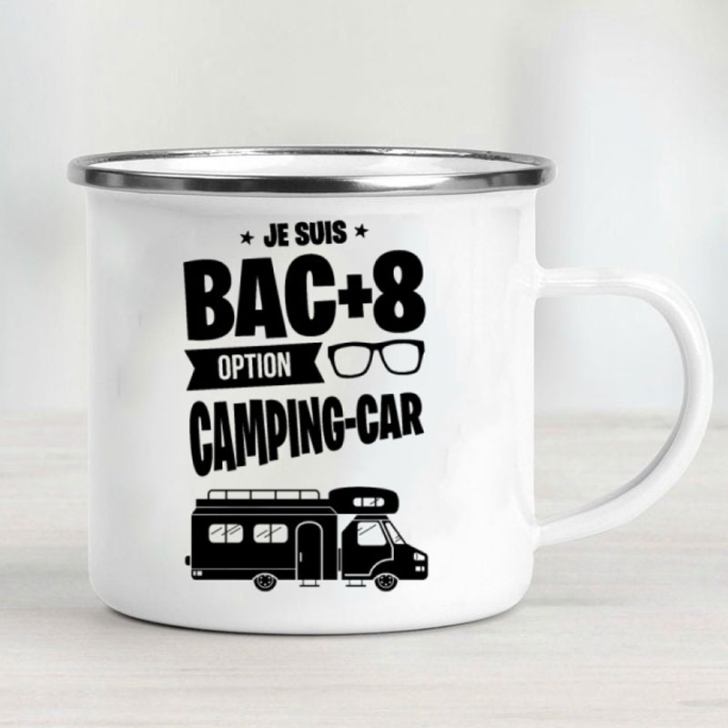 Camping Car Enamel Mug Adventu - Outdoor Adventure And Travel 评论和价格