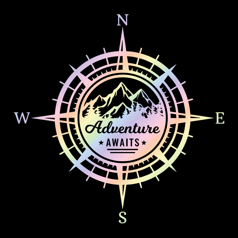 Adventure Awaits Compass Car S - Outdoor Adventure Words 评论和价格