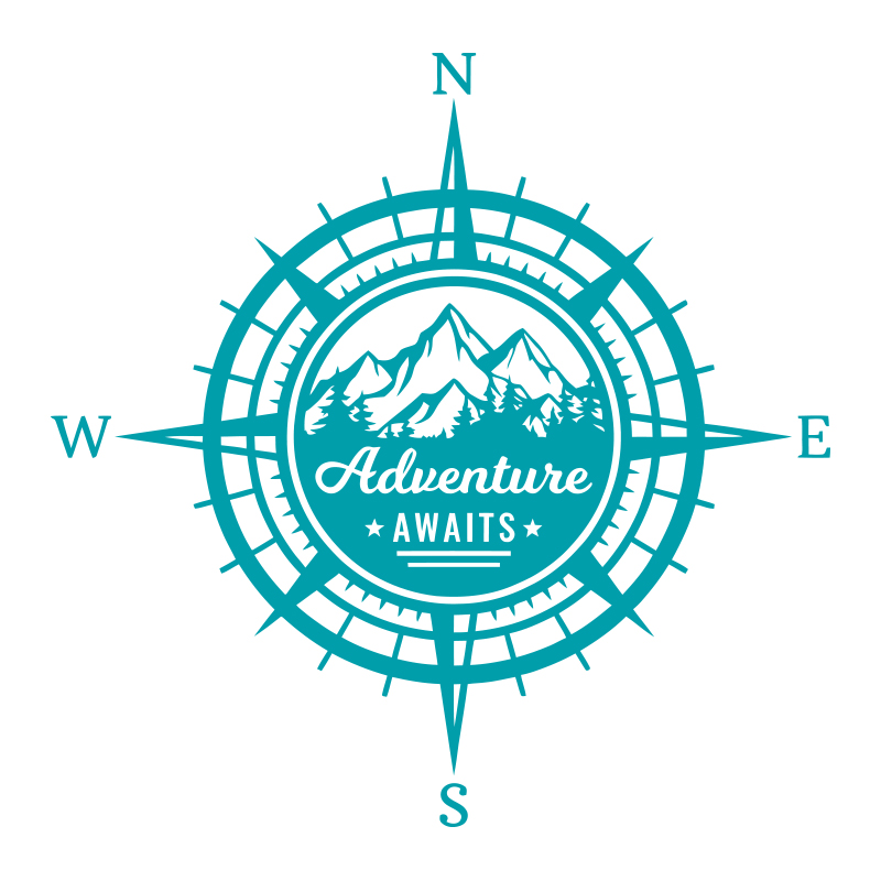 Adventure Awaits Compass Car S - Outdoor Adventure Words 评论和价格