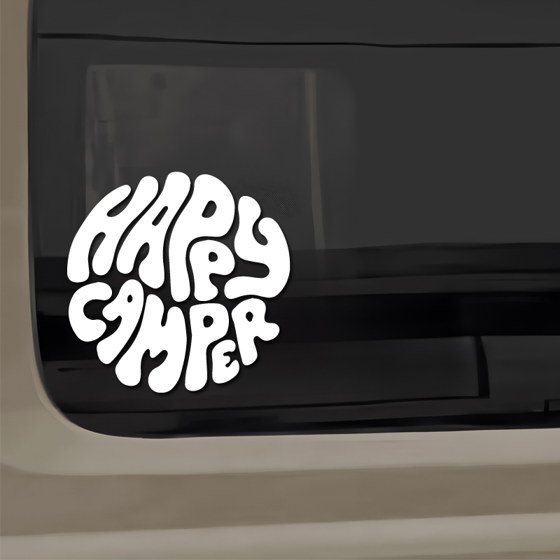 Happy Camper Boho Vinyl Sticke - Outdoor Adventure Rv 评论和价格