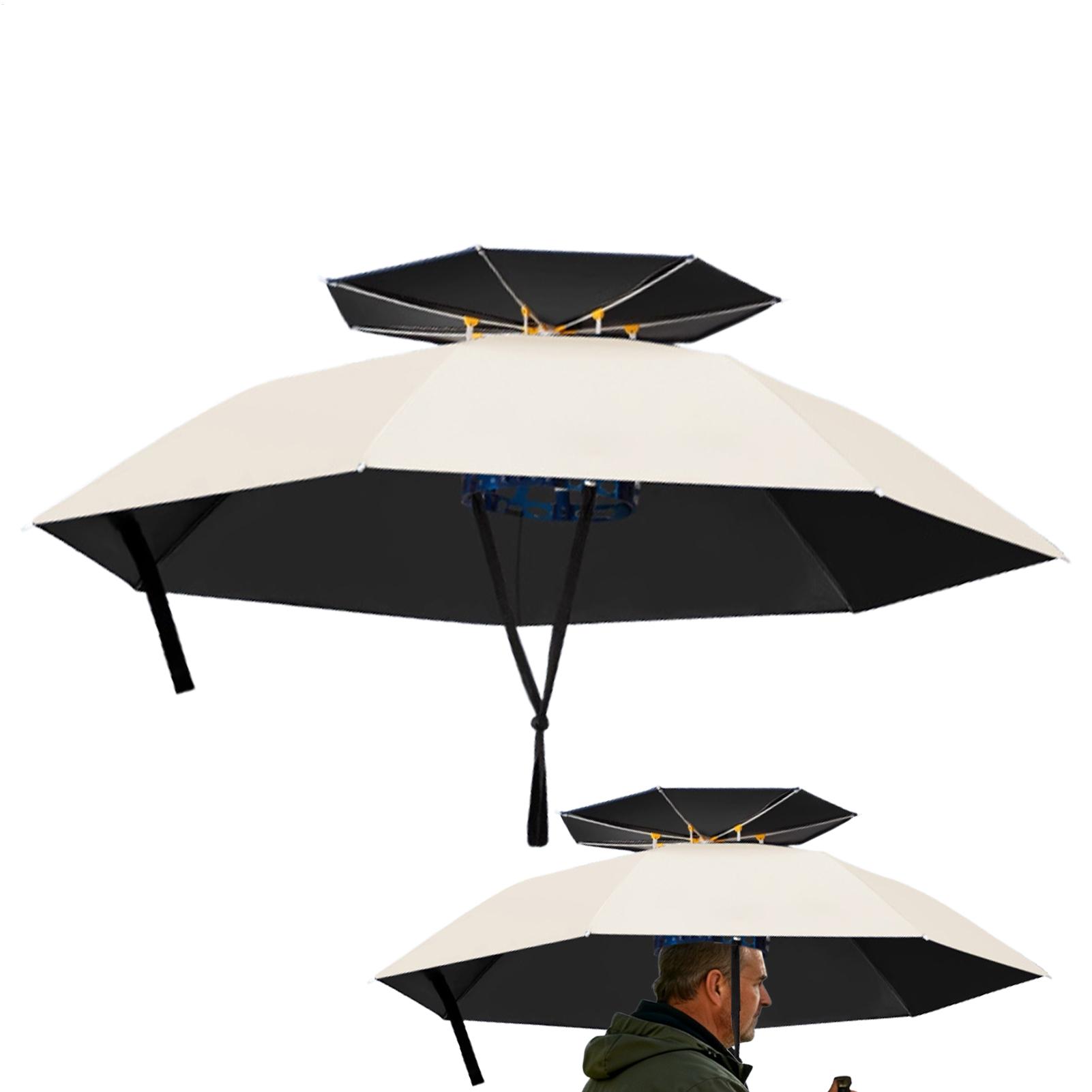 Foldable Head Mount Umbrella H - Outdoor Adventure Hat 评论和价格
